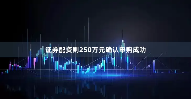 证券配资则250万元确认申购成功