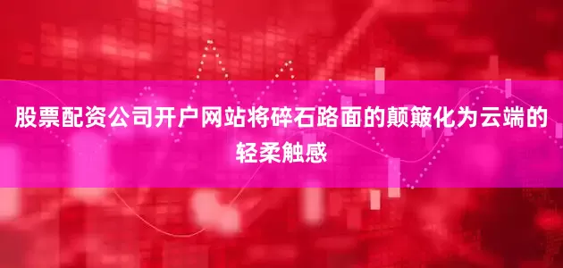 股票配资公司开户网站将碎石路面的颠簸化为云端的轻柔触感